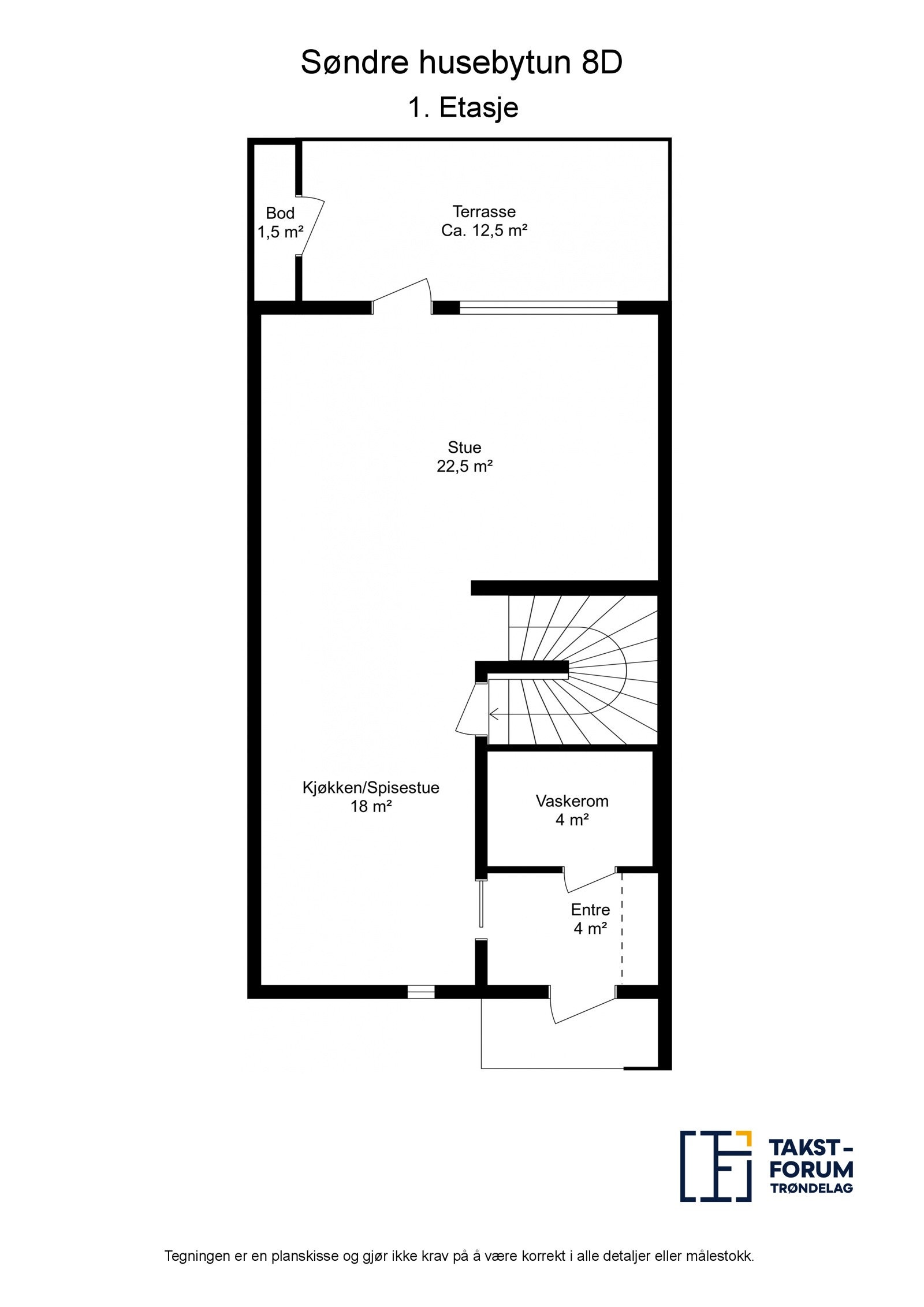 Planskisse 1. etasje Galleribilde