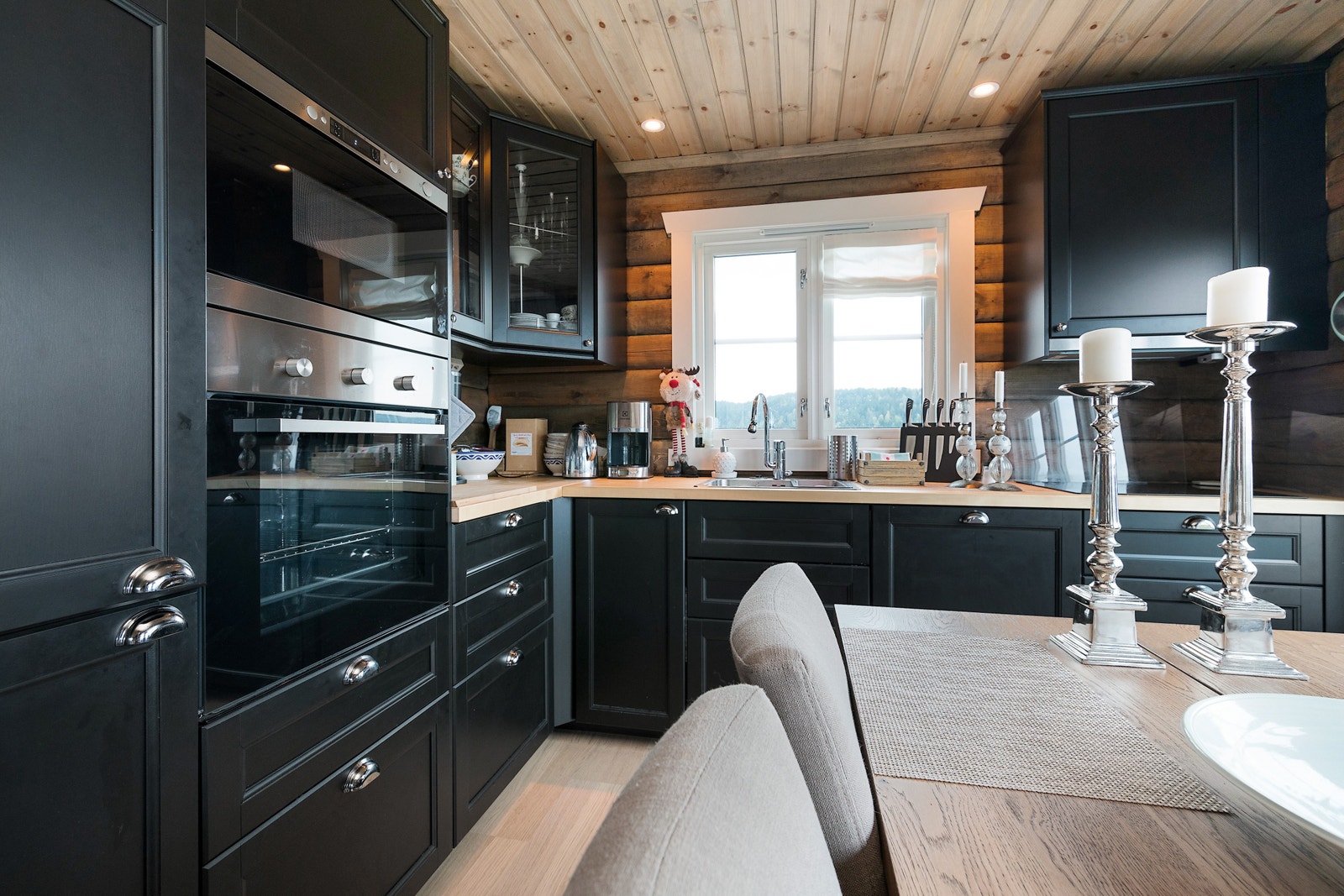 Bilde er tatt av lignende hytte som er påkostet fra standard leveranse Galleribilde