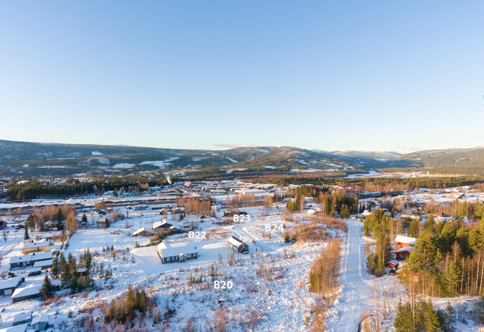 Tilgang til kommunalt vann, vei og avløp i tomtegrense Galleribilde
