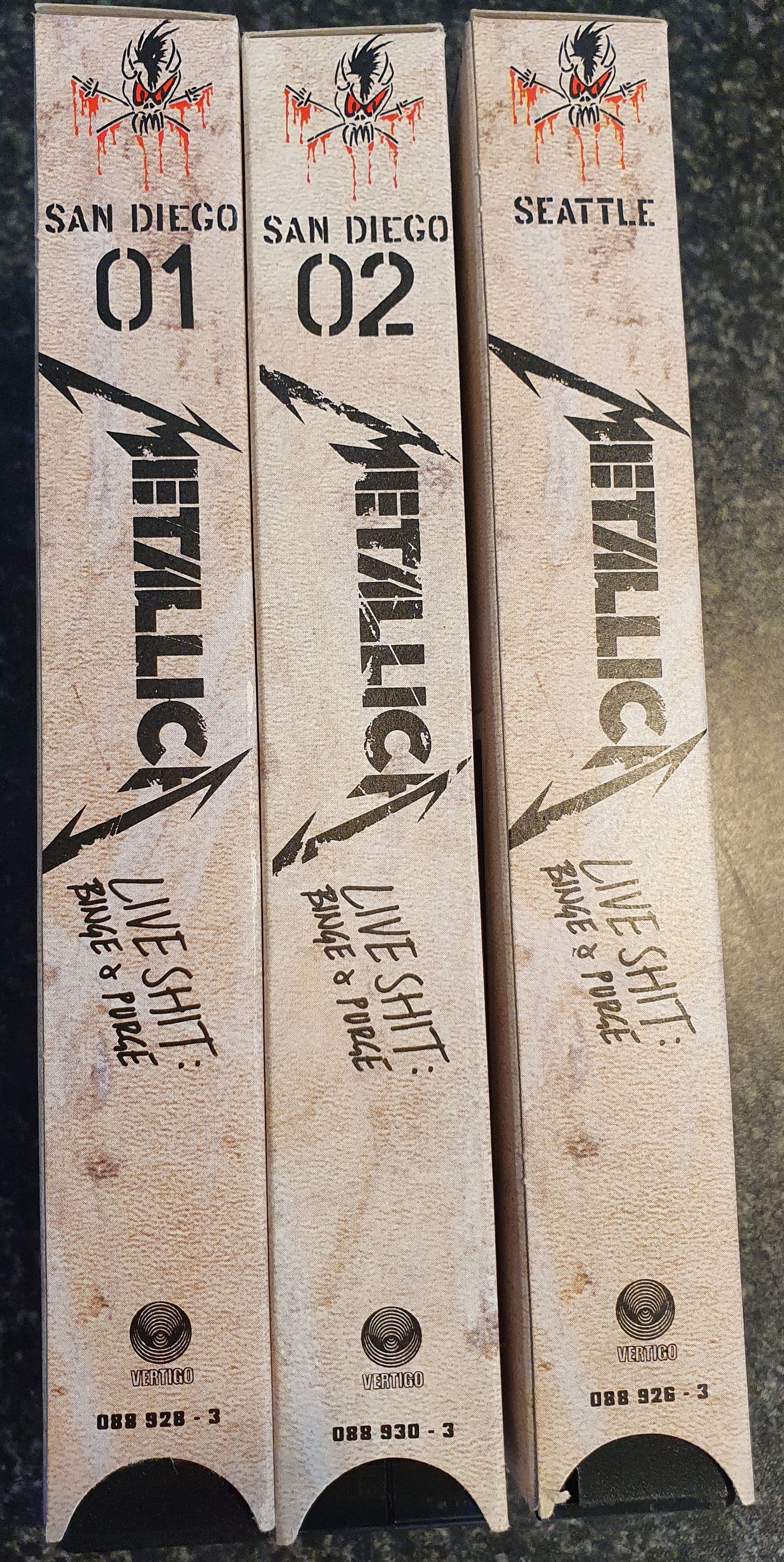 Metallica - Live Shit Binge & Purge Box Set 1993 (3xCD-3xVHS