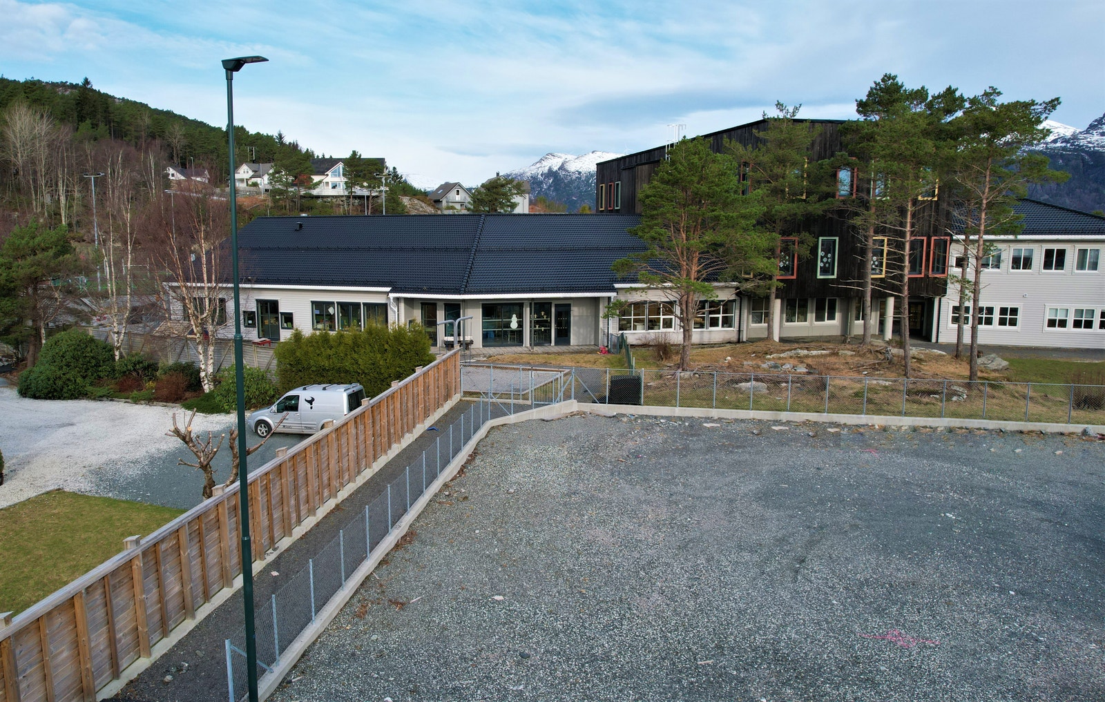 Tilkomst fra feltet til skule og barnehage Galleribilde