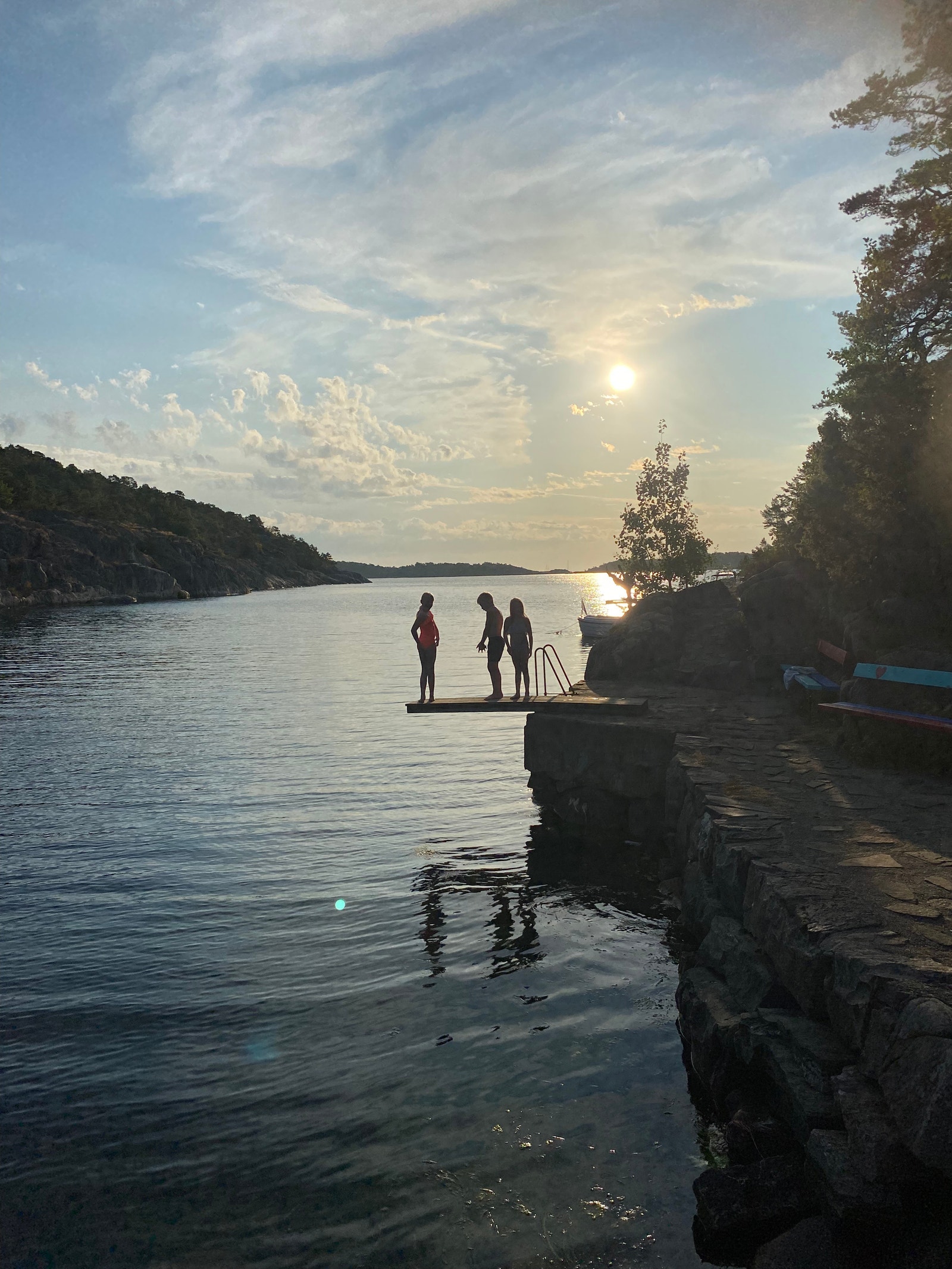 Morgenbad Randvika strand. Galleribilde