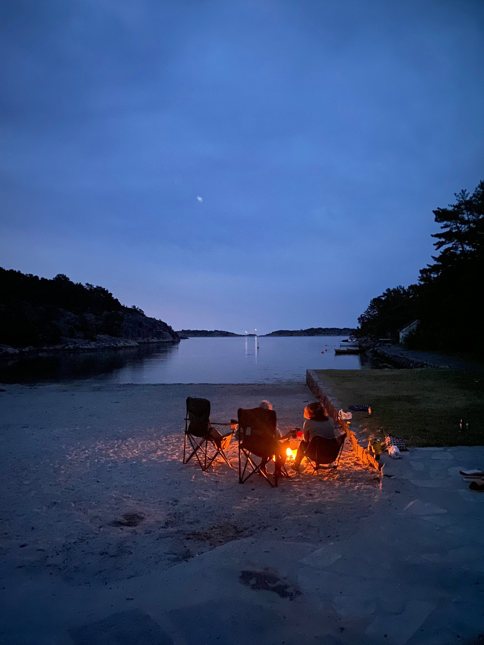 Randvika strand by night Galleribilde