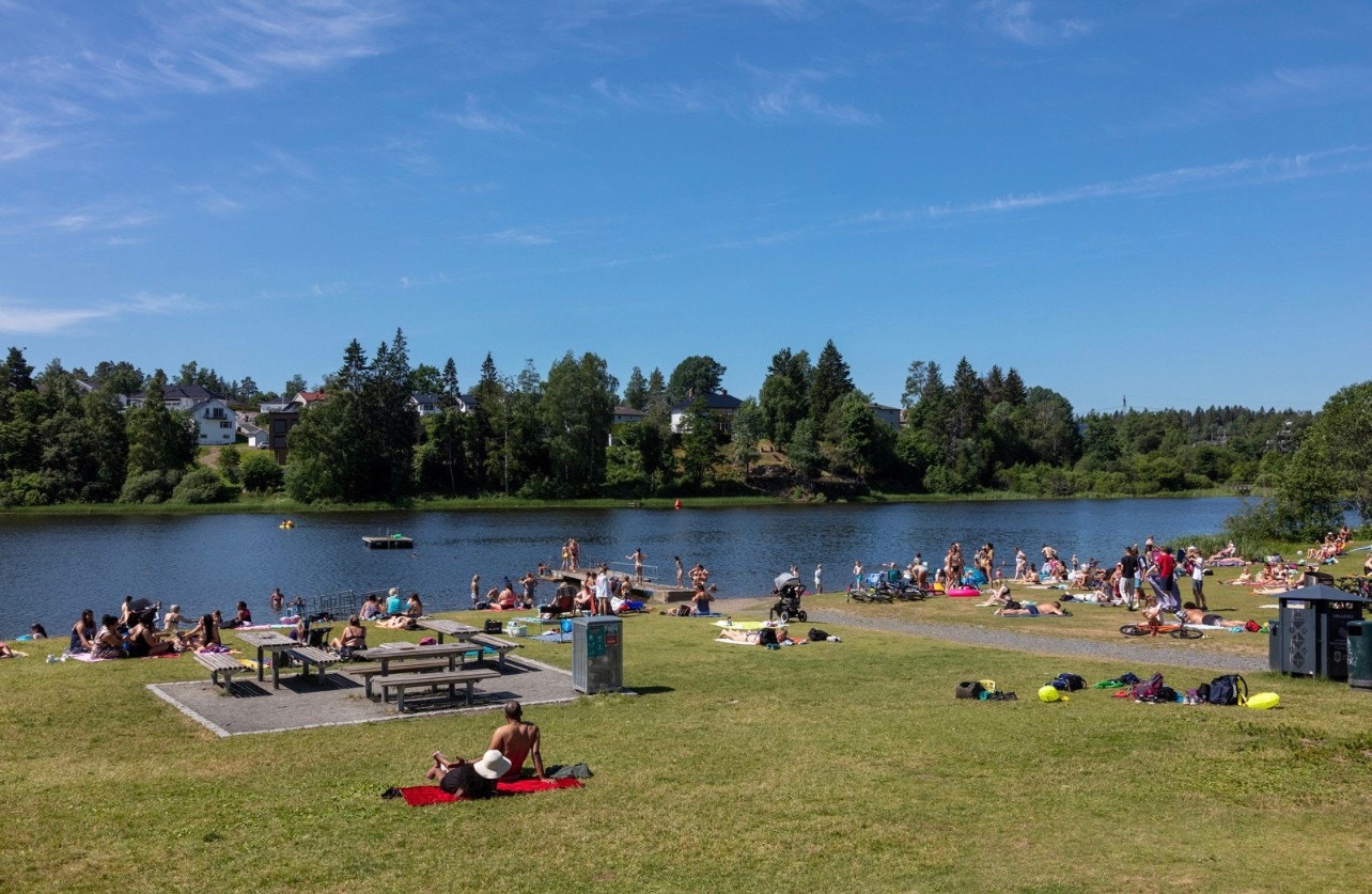 Langvannet badeplass Galleribilde