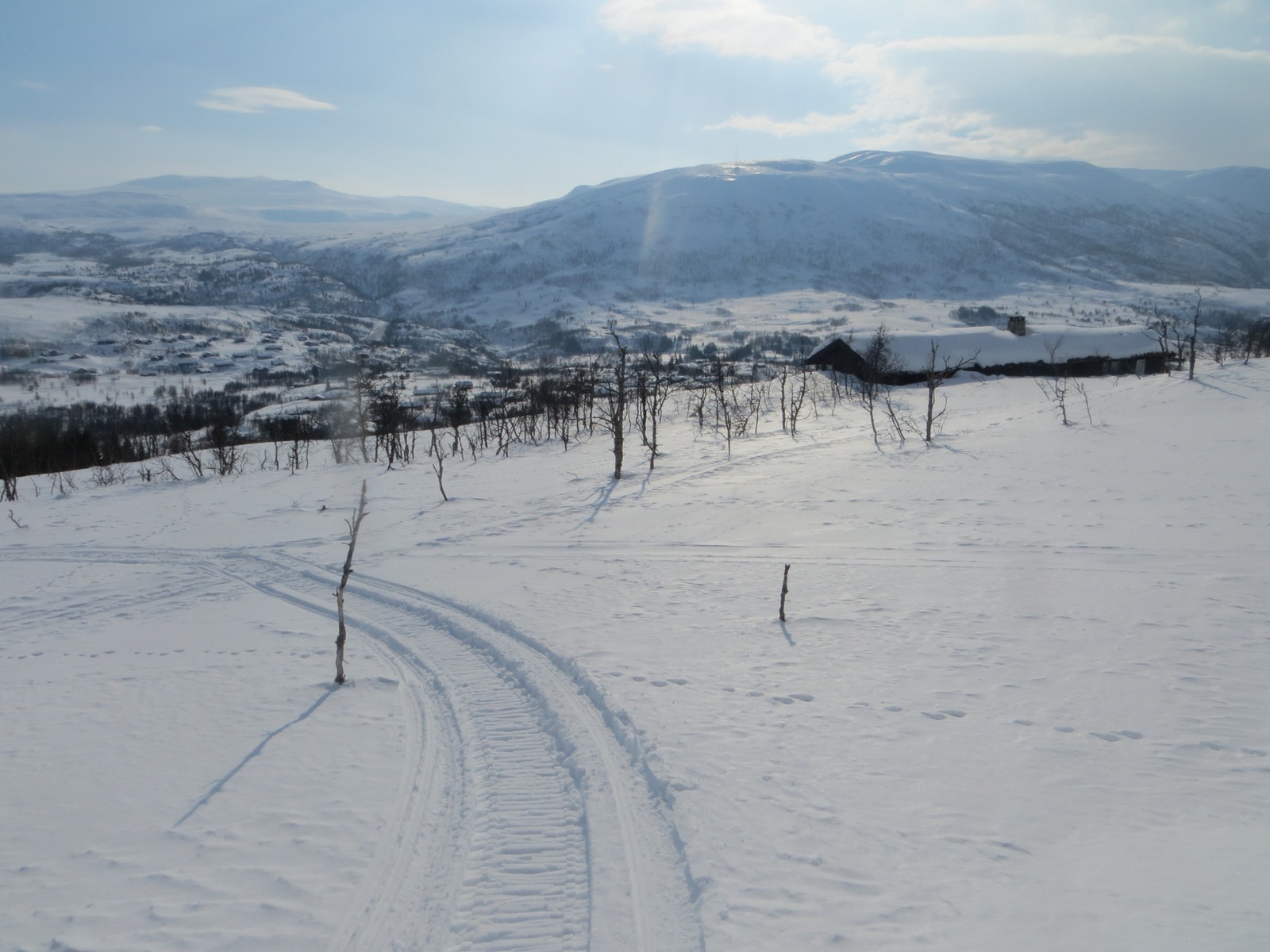 Utsikt fra tomtene 126, 127 og 128 mot syd.
Mars 2022. Galleribilde