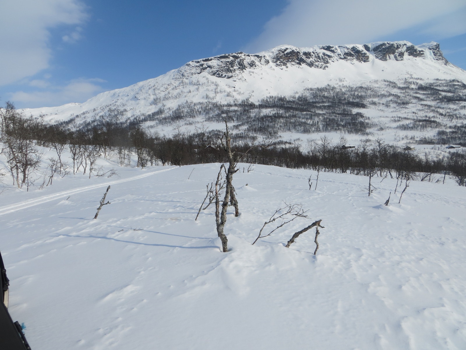 Utsikt fra tomtene 126, 127 og 128 mot øst.
Mars 2022. Galleribilde