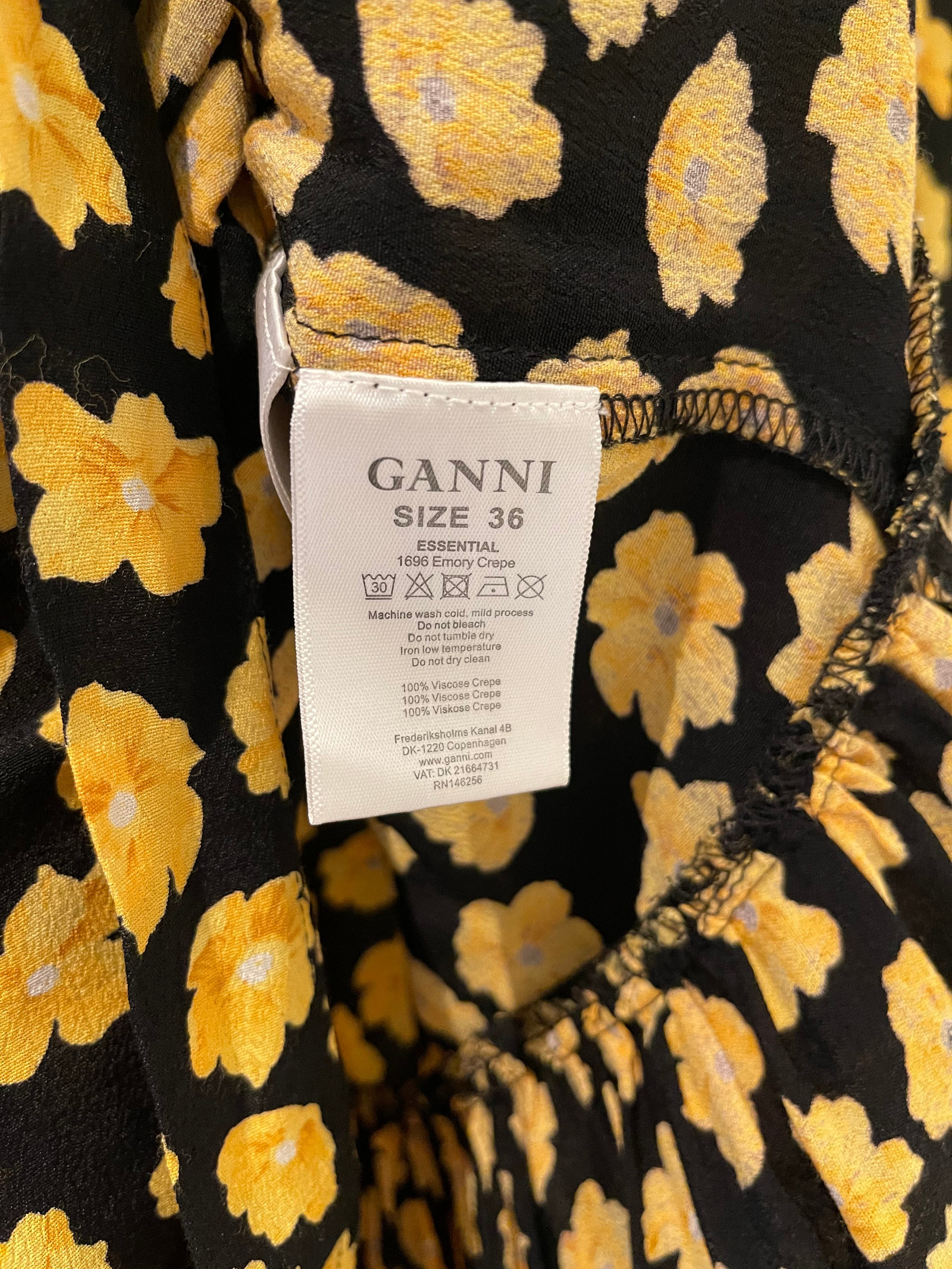 Ganni emory crepe hotsell