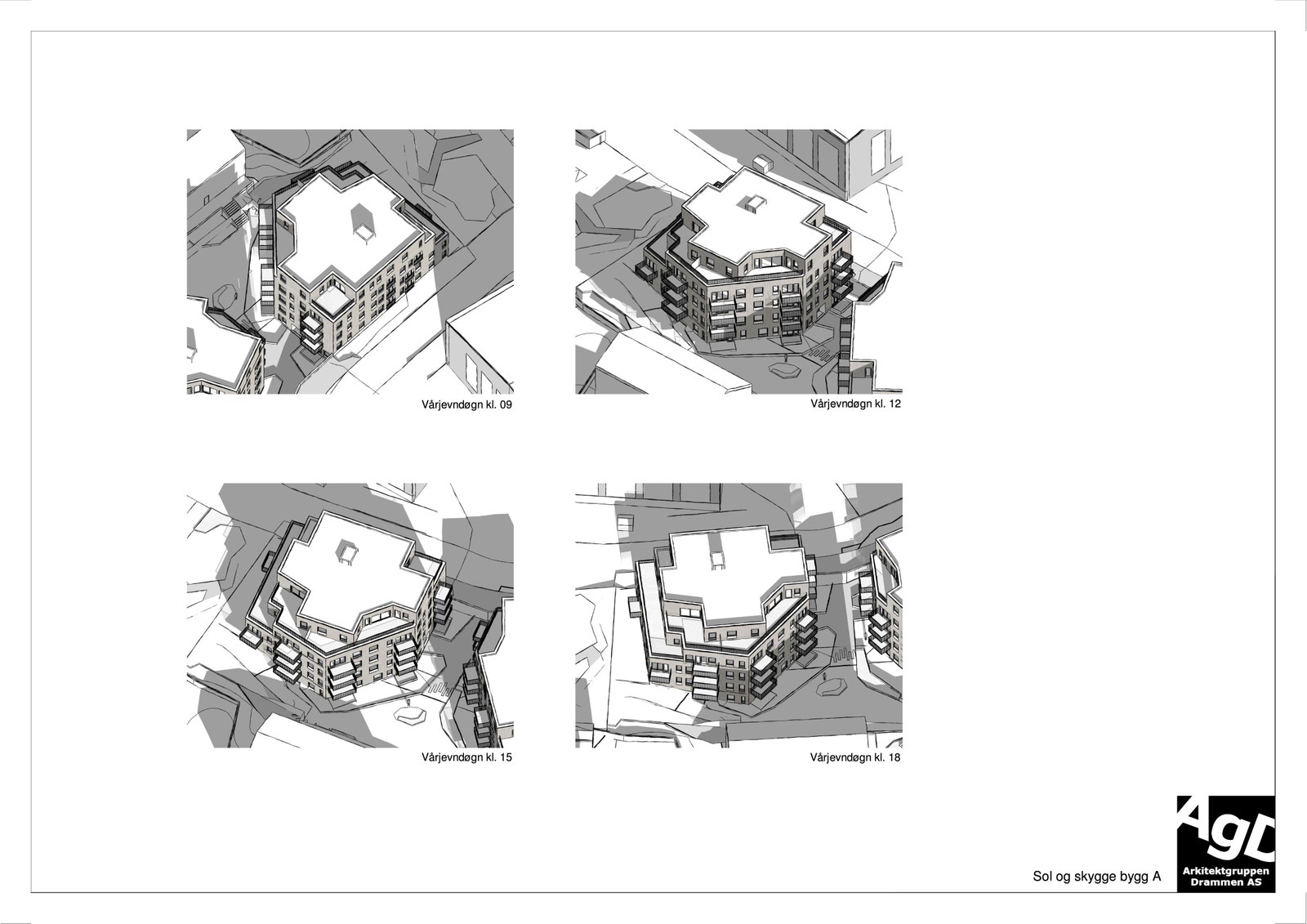 Solstudie bygg A. Avvik vil forekomme. Galleribilde