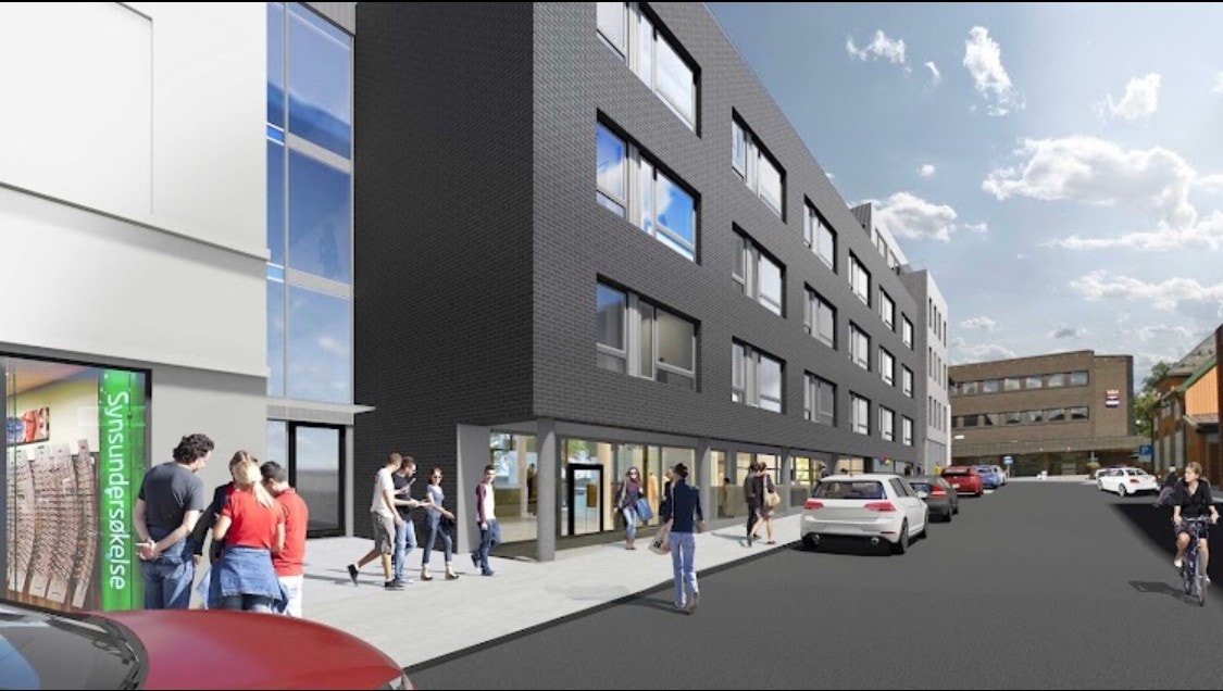 Leiligheten ligger i Nye Haugekvartalet sentralt i Kongsvinger Galleribilde