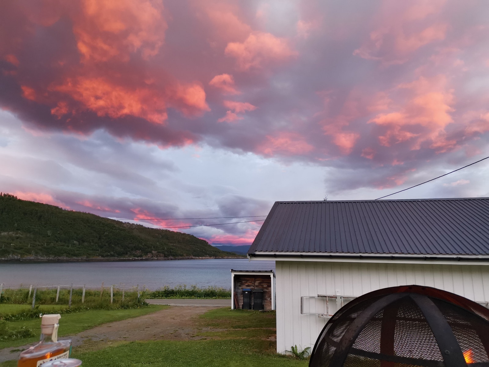 himmelen i flamme Galleribilde
