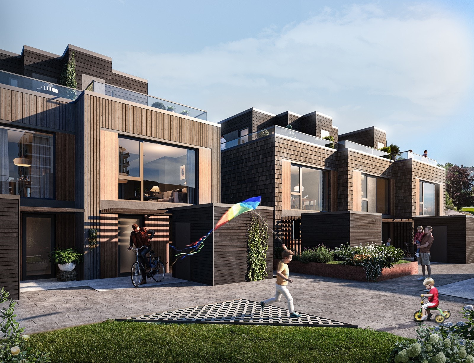 Townhouse og del av takhagen. Avvik kan forekomme. Galleribilde