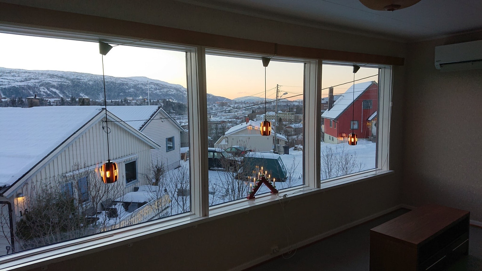 Stue med utsikt Galleribilde