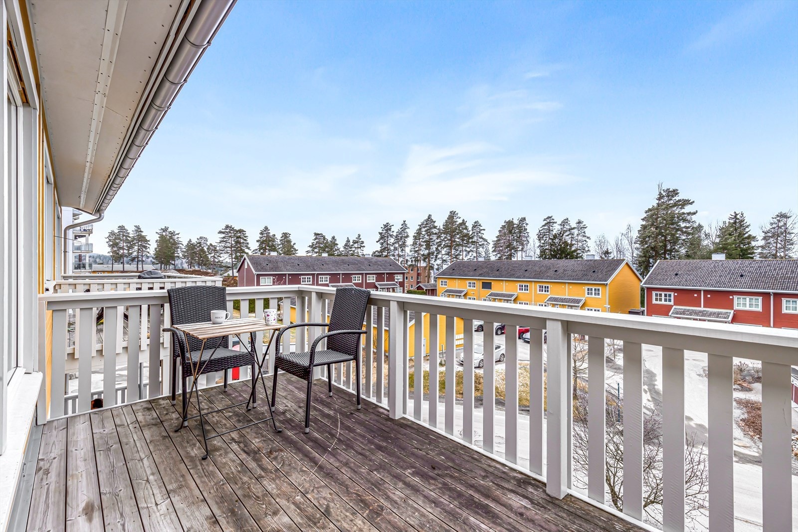 Utsikt fra balkong Galleribilde