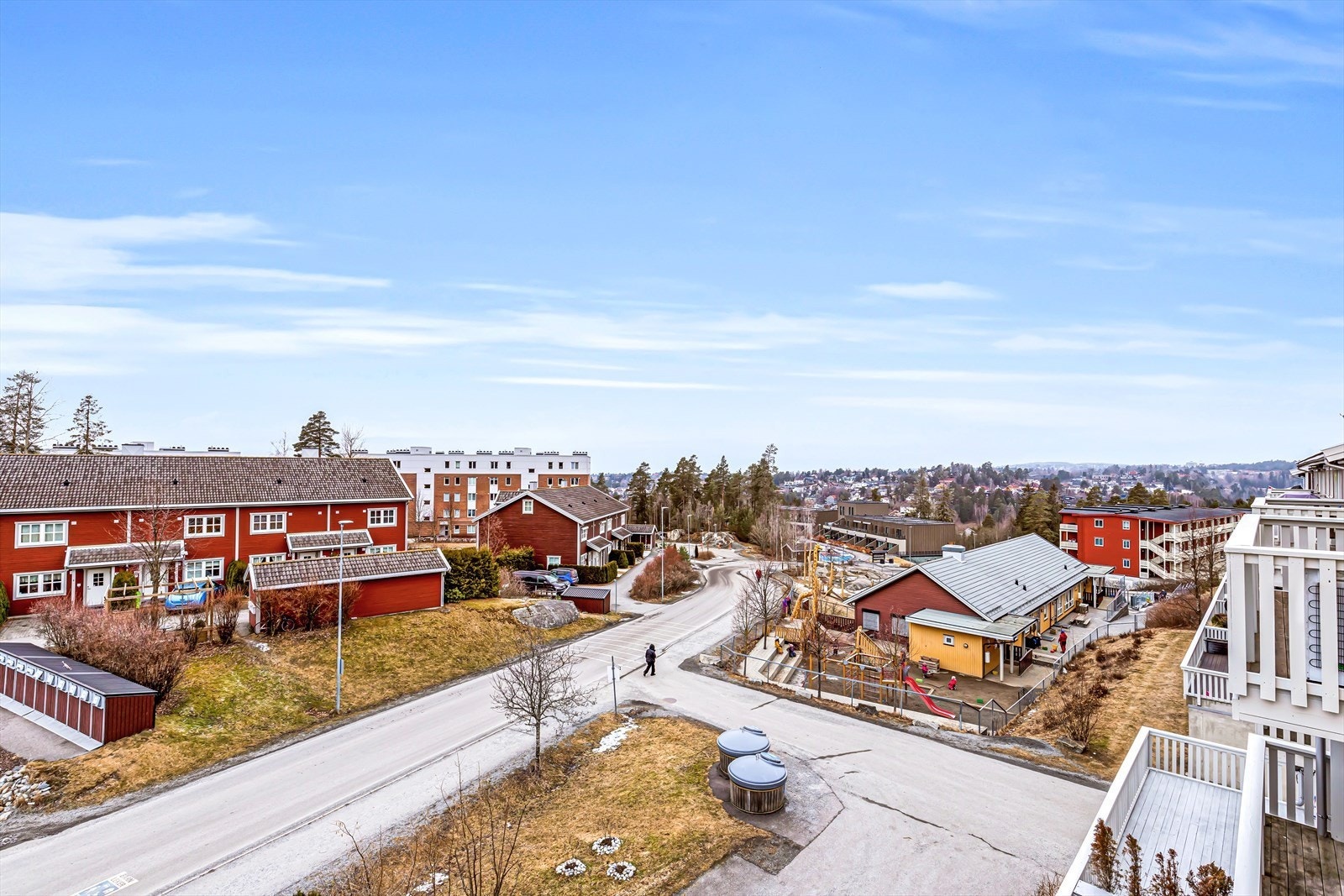 Utsikt fra balkong Galleribilde