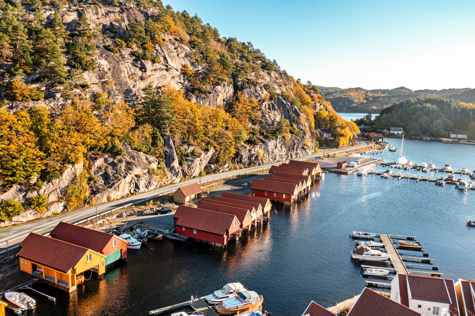 Båtplasser fastland ved Furuholmen Galleribilde