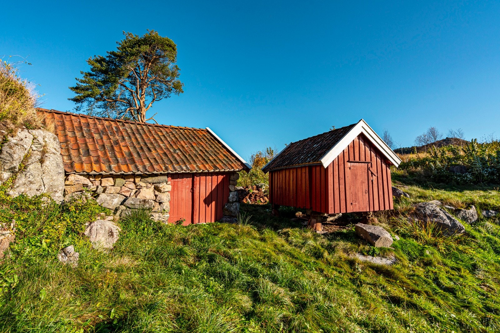 Vedskjul og stabbur som er fredet Galleribilde