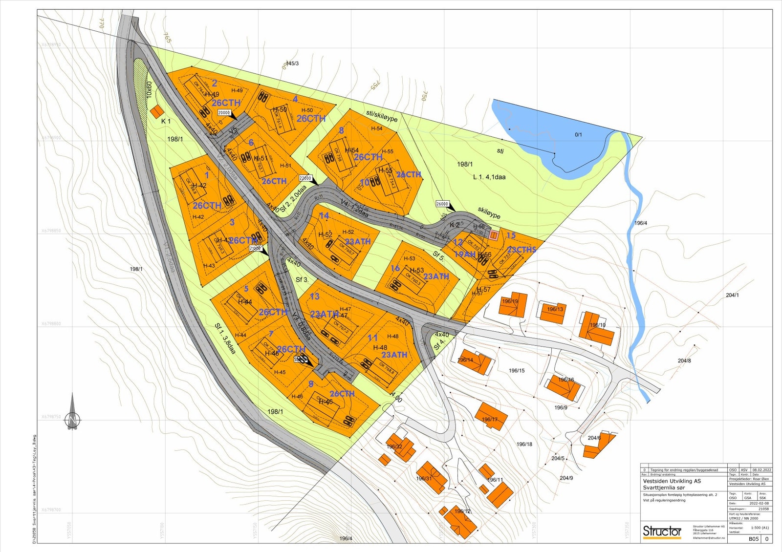 Situasjonskart tomteområde Galleribilde