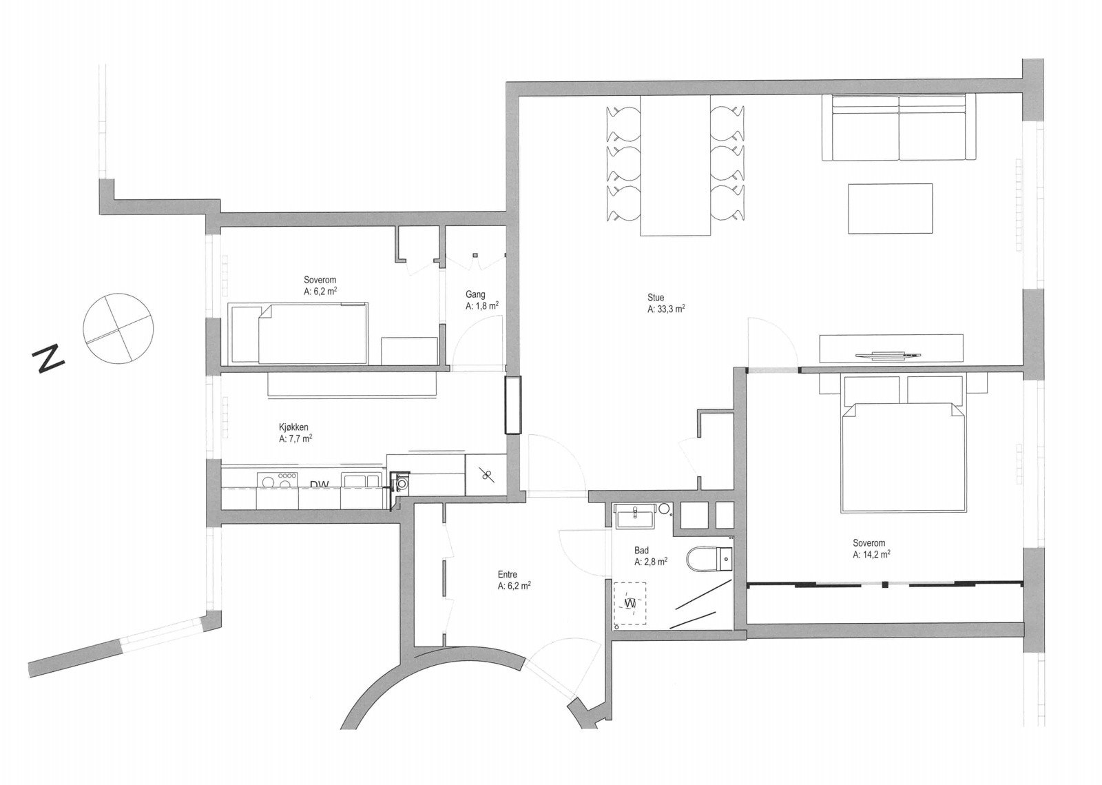 Plantegning Galleribilde