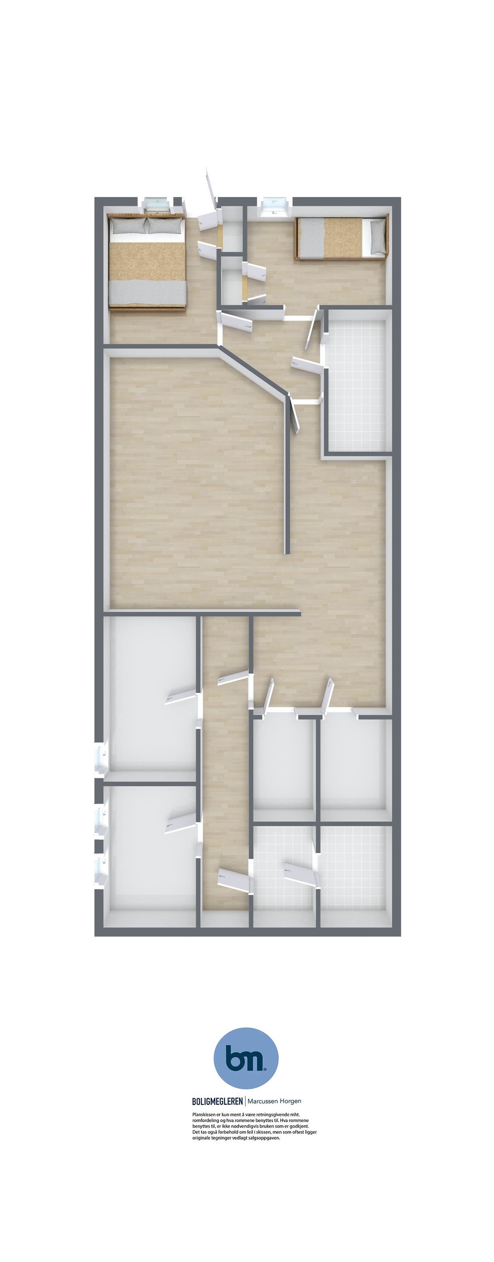 Planløsning u.etg Galleribilde