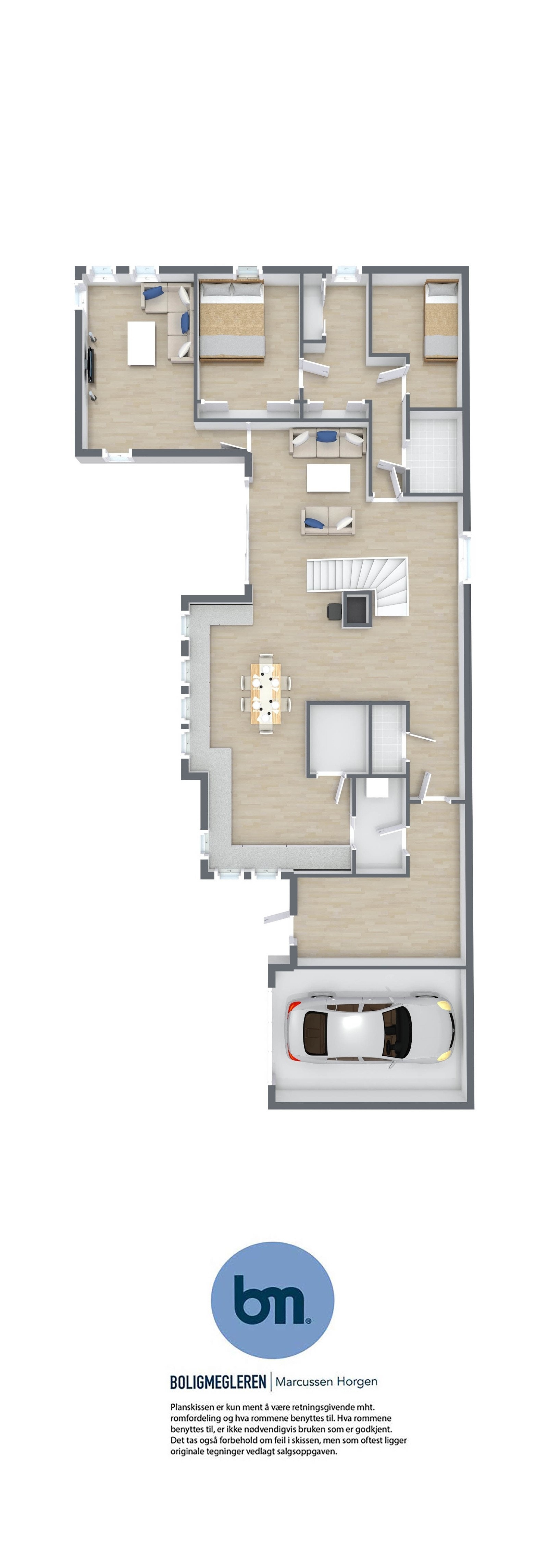 Planløsning 1.etg Galleribilde