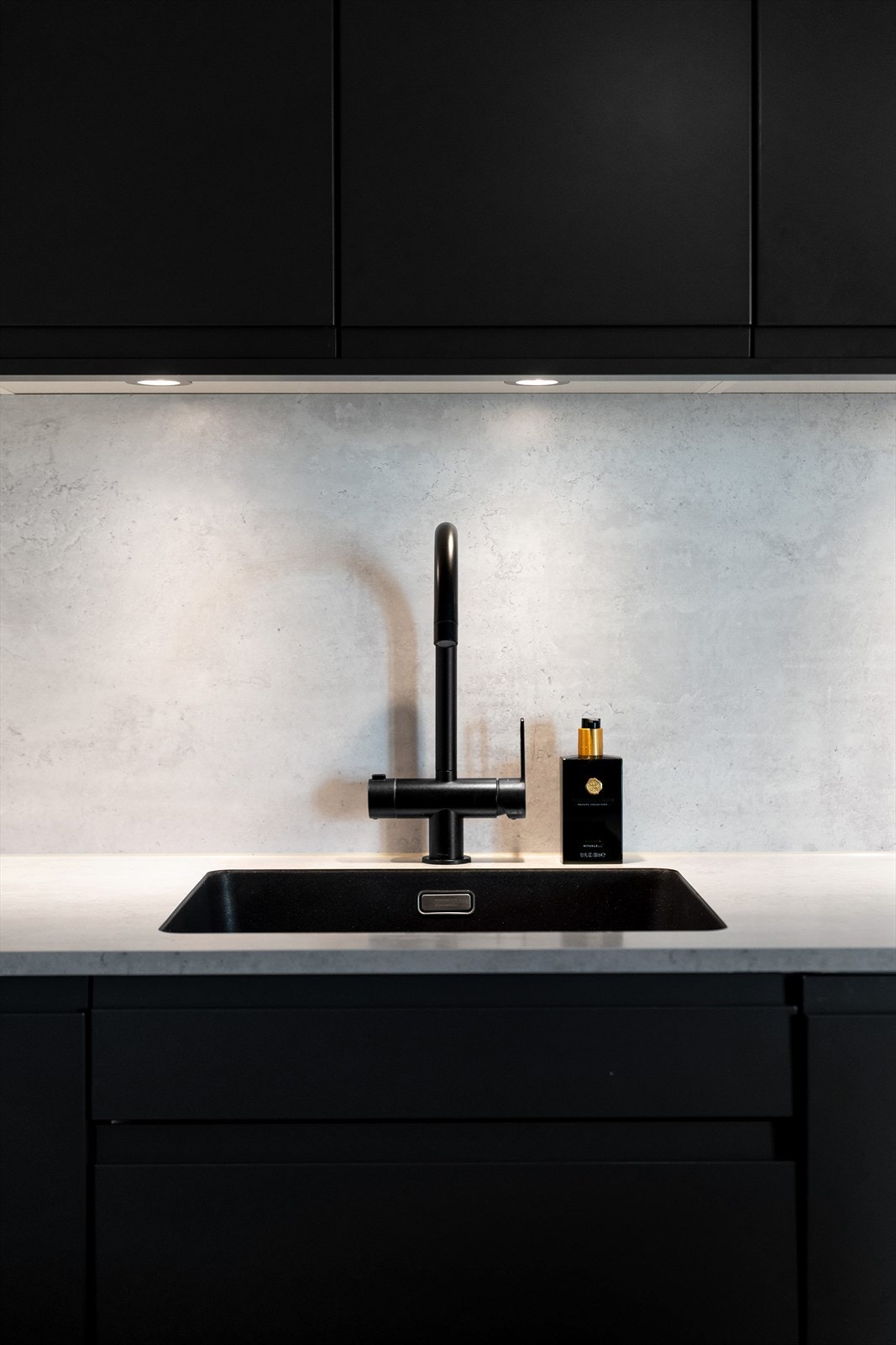 Underlimt Franke oppvaskkum med Tapwell armatur. Galleribilde