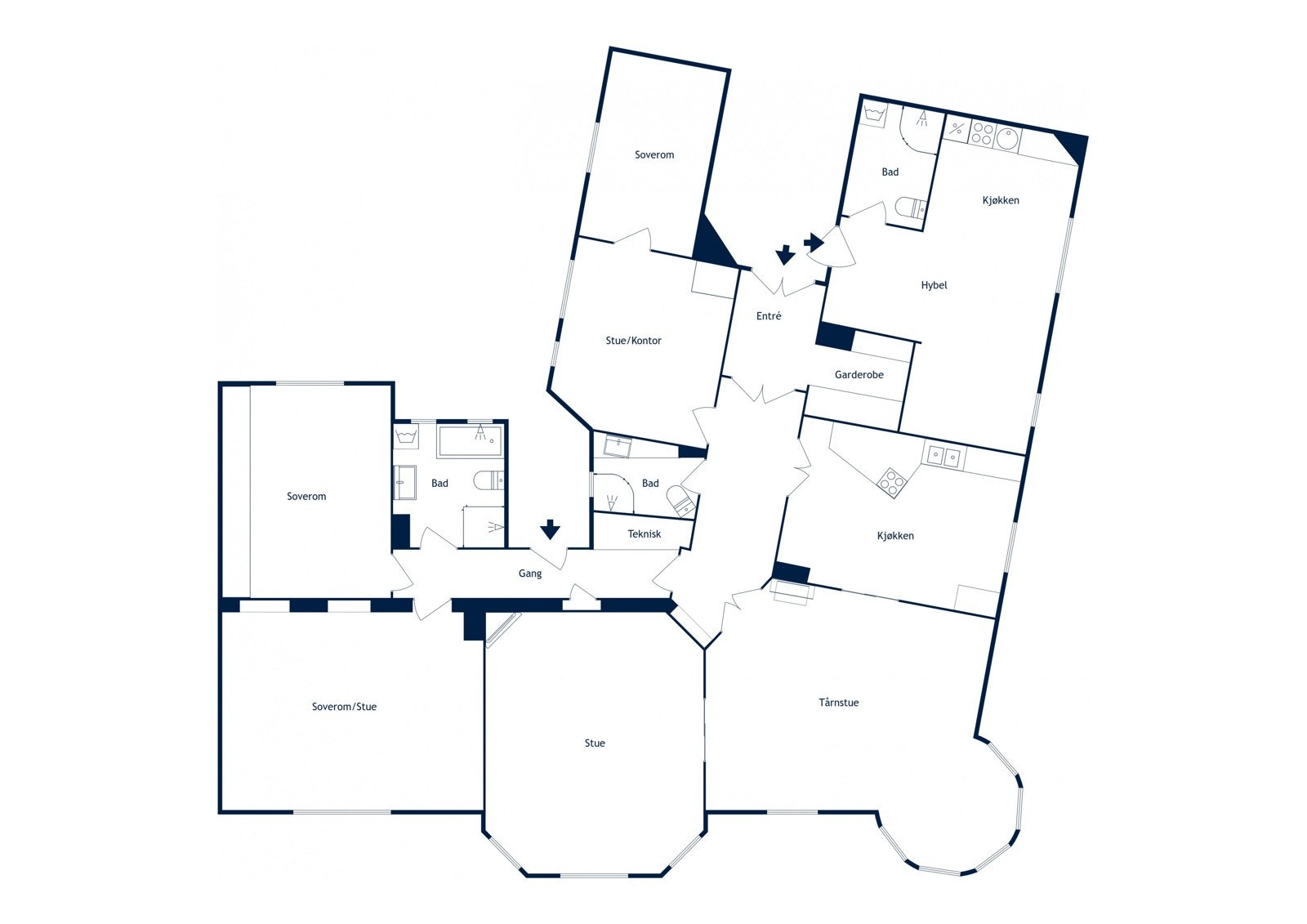 Planskisse Galleribilde