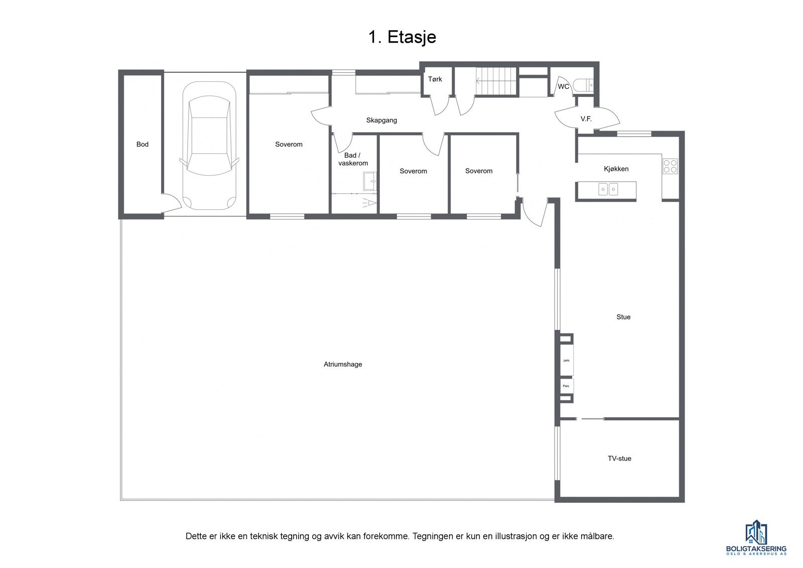 Solvangen 106 - 1.Etasje - 2D Galleribilde