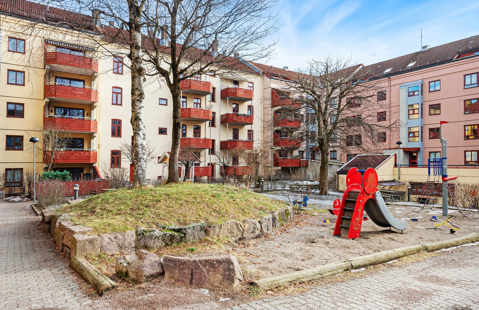 Borettslaget har hyggelige fellesarealer. Galleribilde