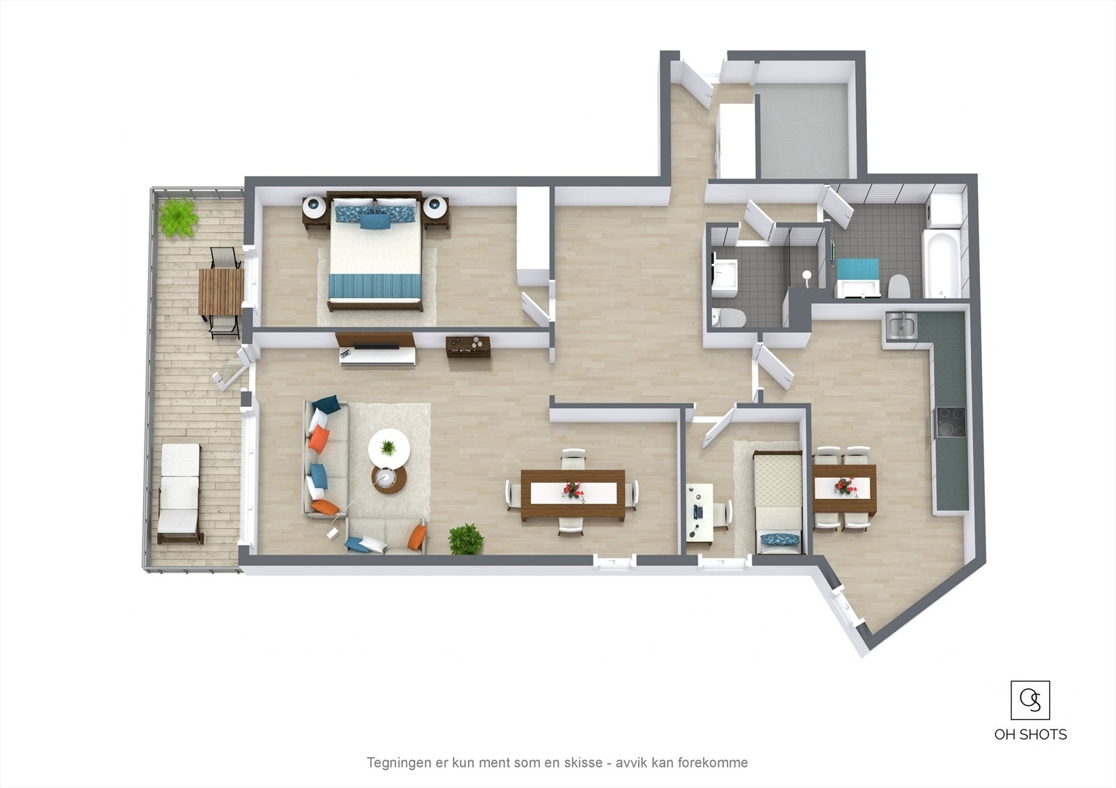 Planskisse Galleribilde