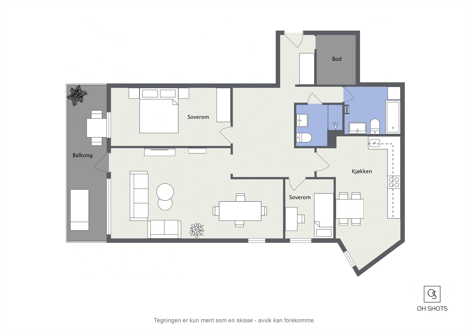 Planskisse Galleribilde