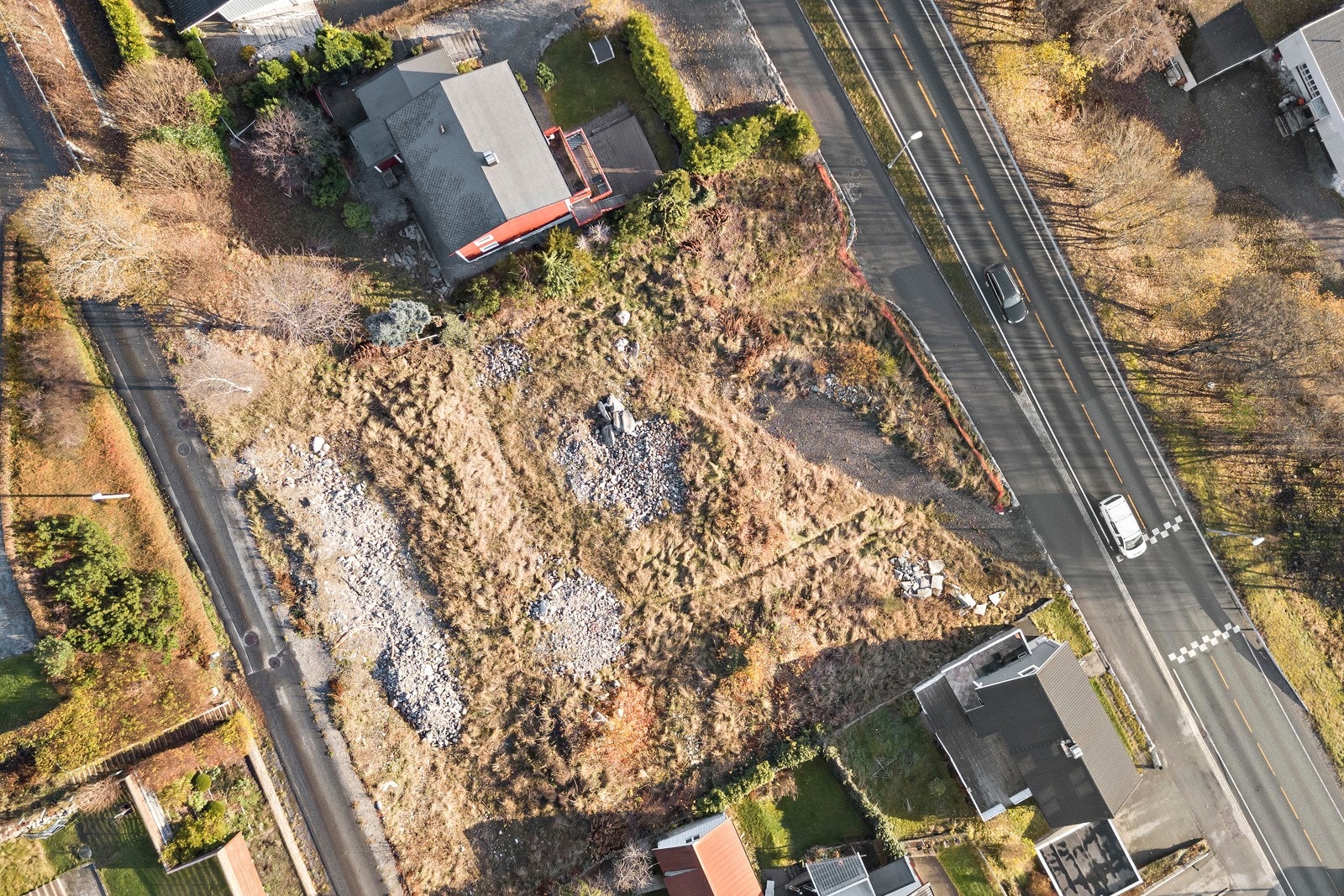 Tomten sett fra fugleperspektiv. Galleribilde