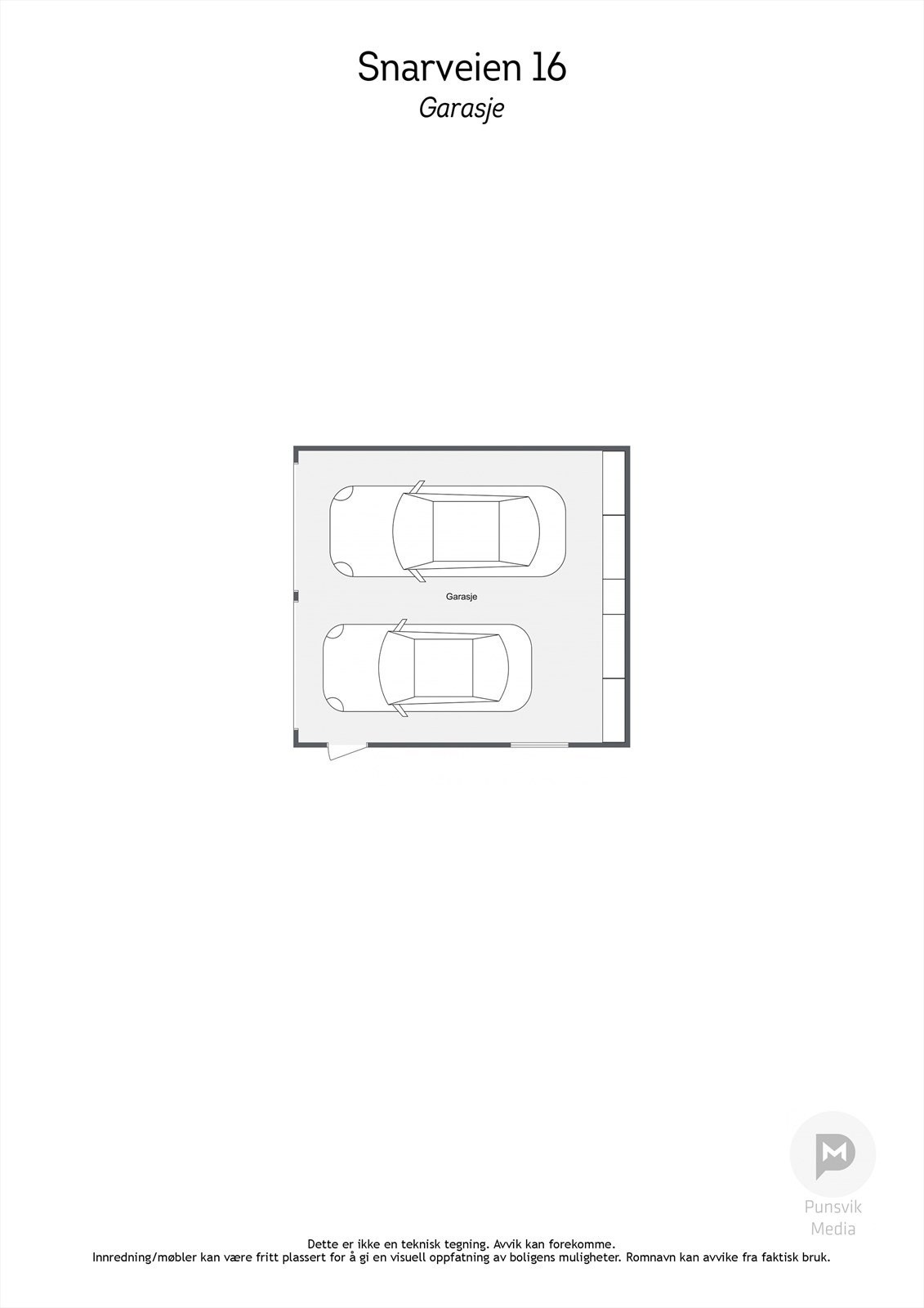 Snarveien 16 - Garasje - 2D Galleribilde