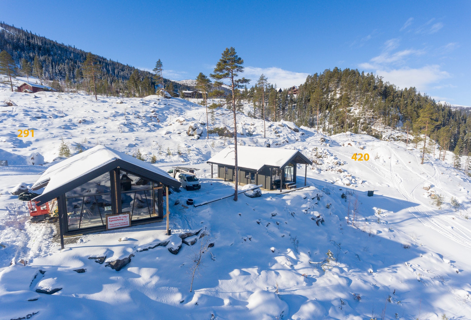 Vei, vann og avløp er opparbeidet til alle tomtene Galleribilde