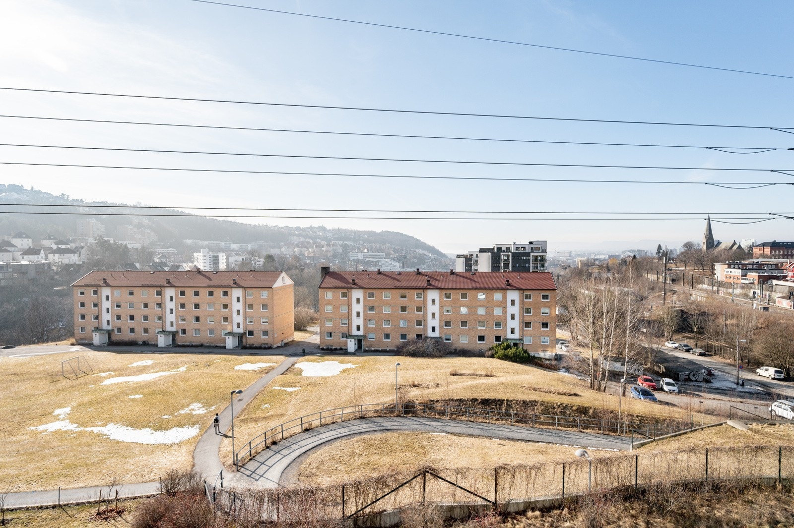 Utsikt fra balkong. Galleribilde