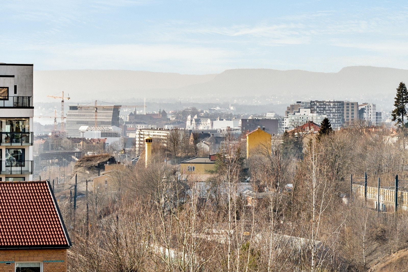 Utsikt fra balkong. Galleribilde