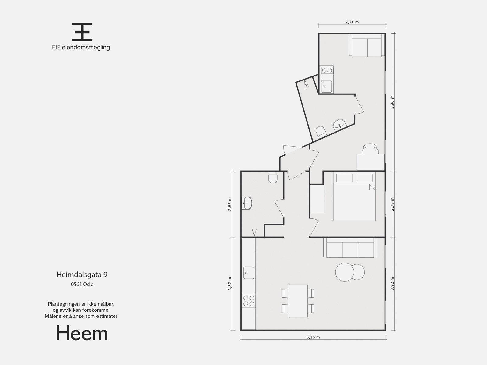 Plantegning | Heimdalsgata 9 Galleribilde