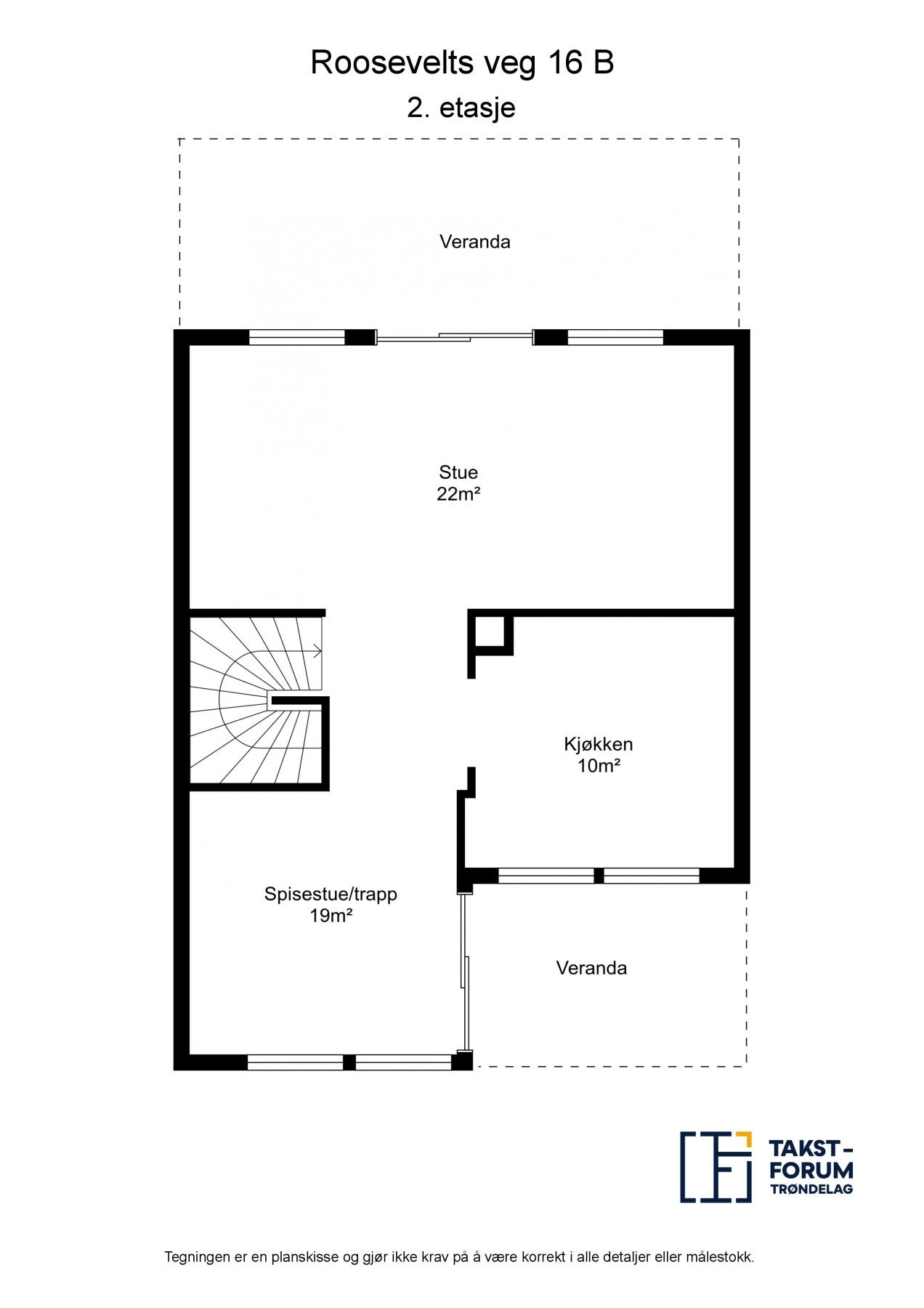 Planskisse 2. etasje. Galleribilde