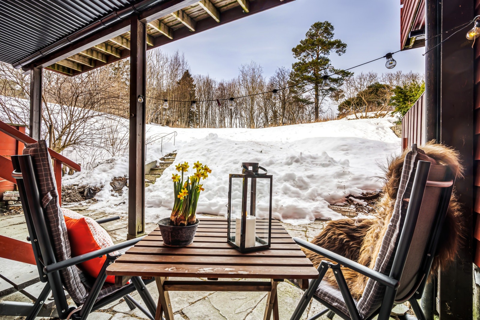 Terrasse med utgang fra soverom 3. Galleribilde
