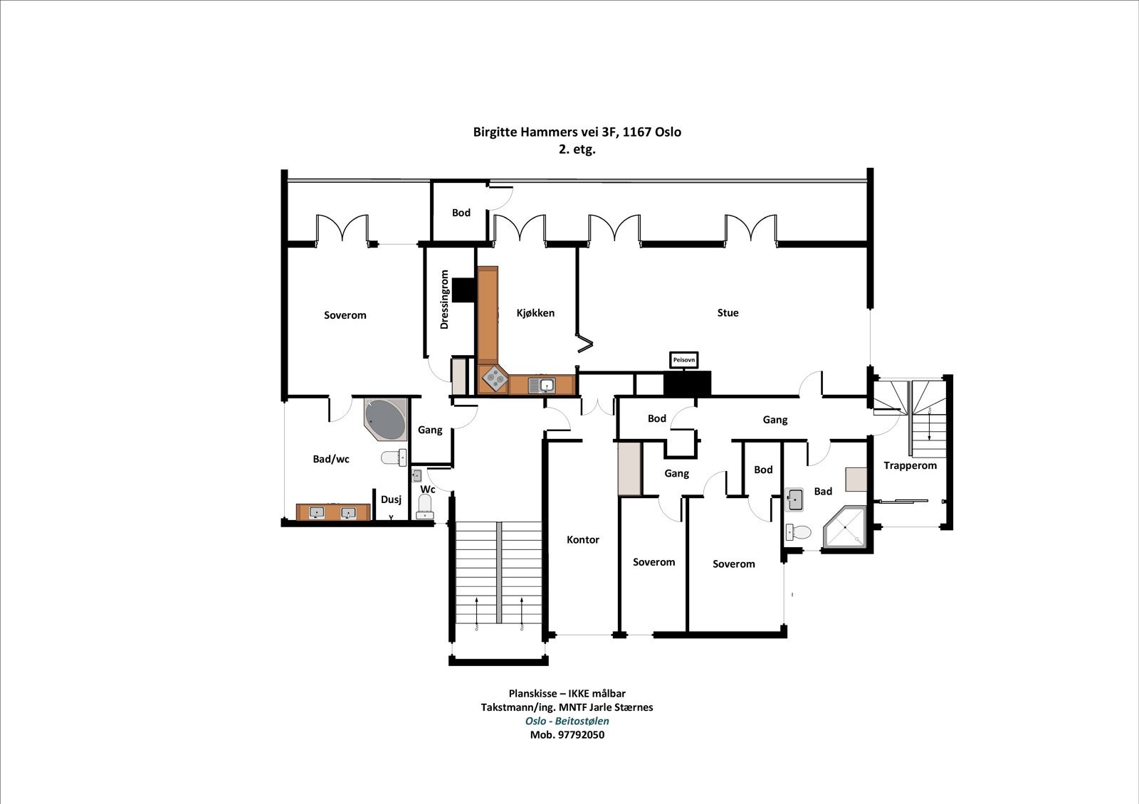 Plantegning 2. etg Galleribilde