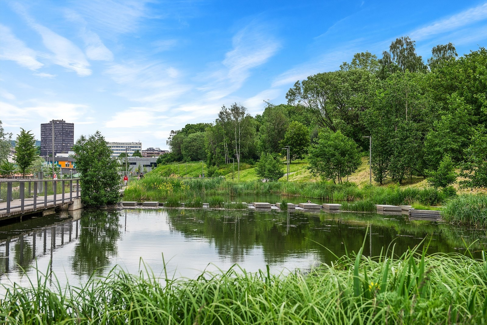Teglverksdammen er en park på Hasle i Oslo, åpnet i 2015, der Hovinbekken er gjenåpnet og danner to store dammer. Galleribilde