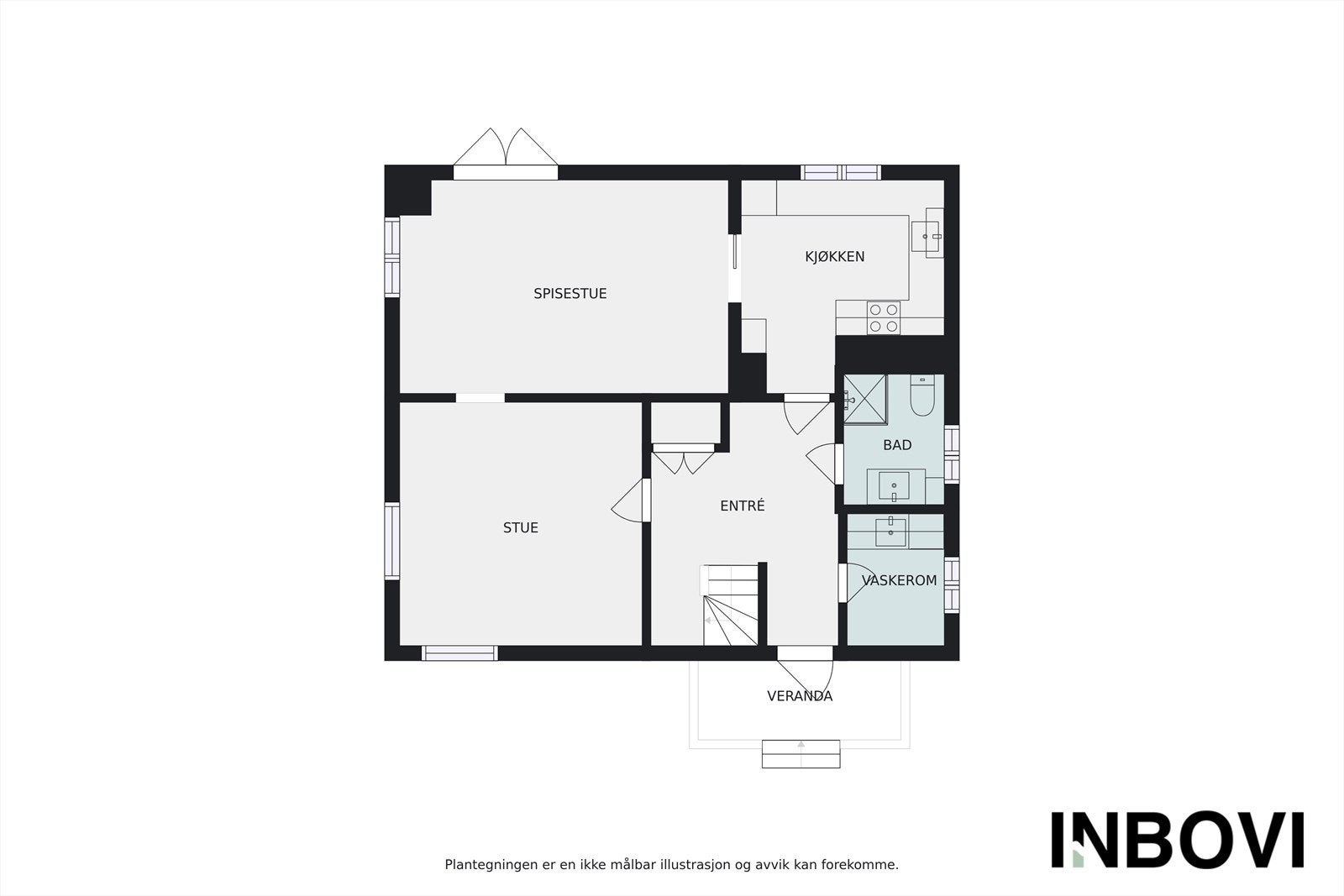 Plantegning 2.etg Galleribilde