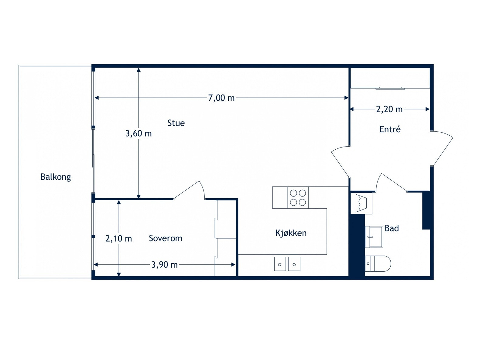 Plantegning - Hovseterveien 40 B | 3.etasje Galleribilde