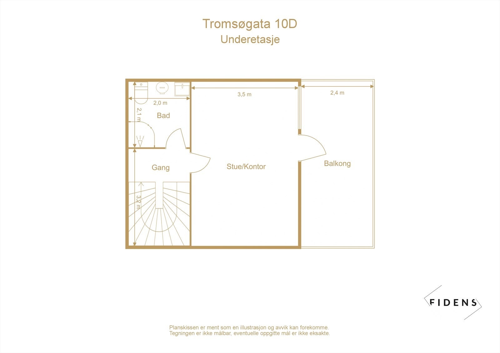 Plantegning underetasje Galleribilde