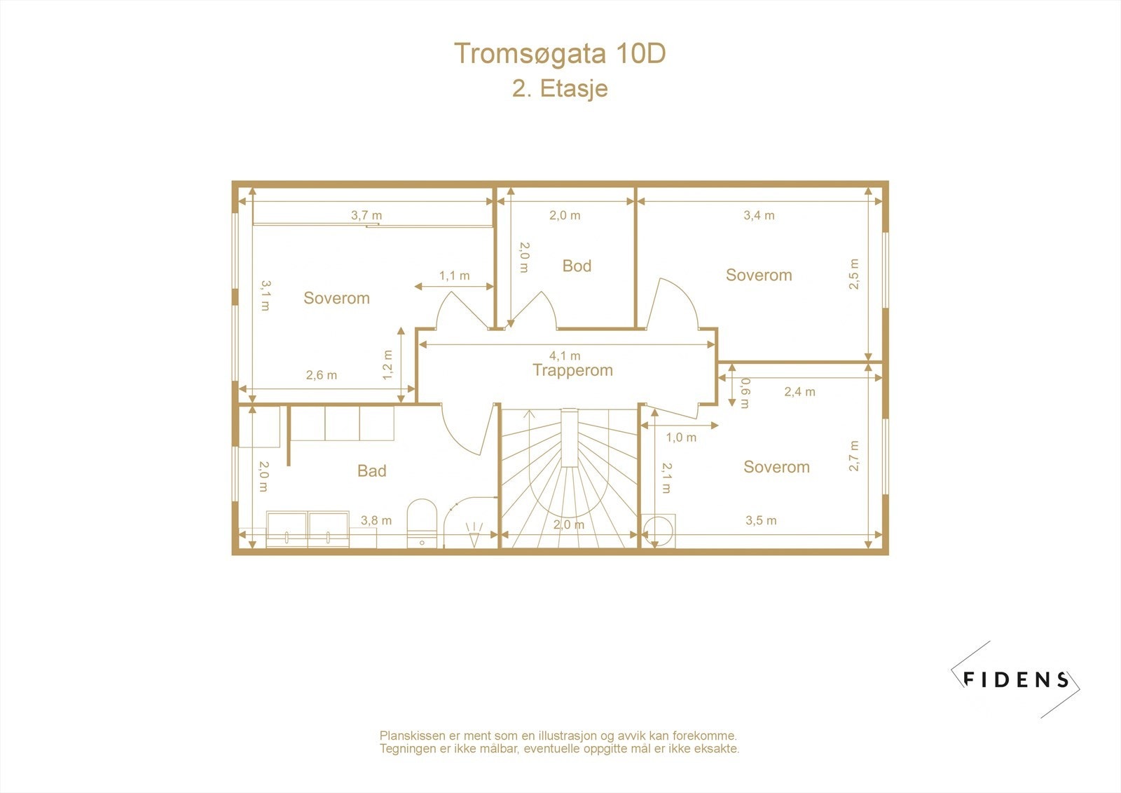 Plantegning 2. etasje Galleribilde