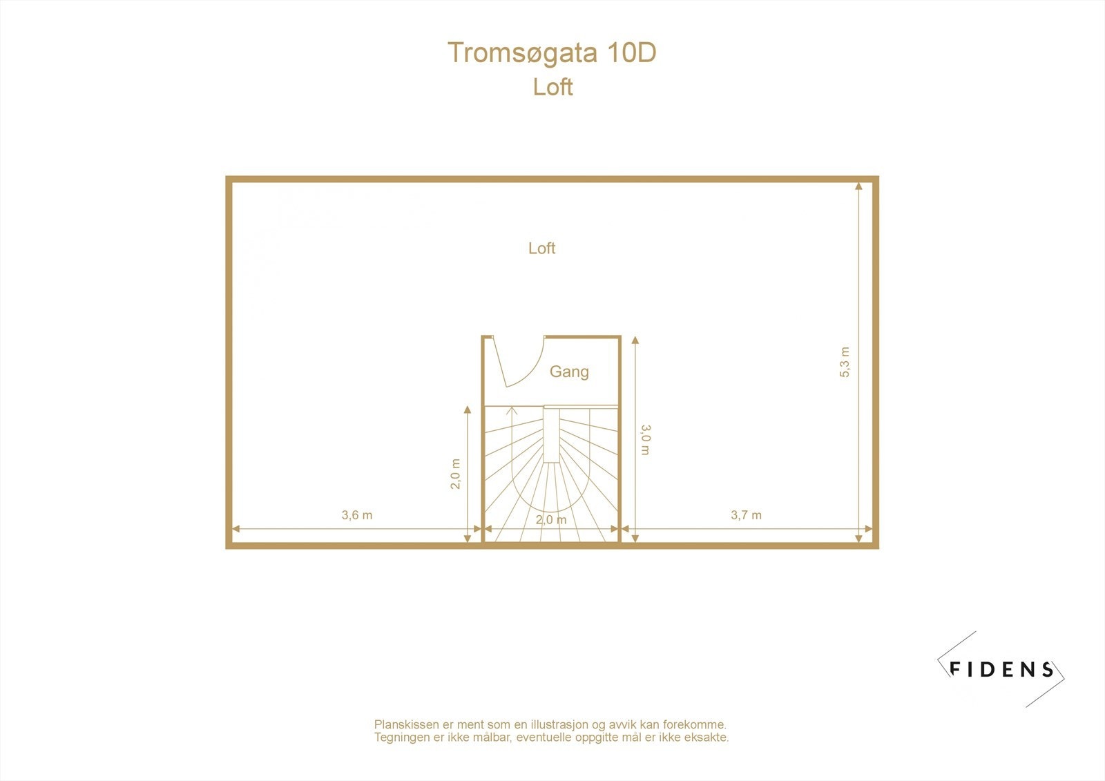 Plantegning loft Galleribilde