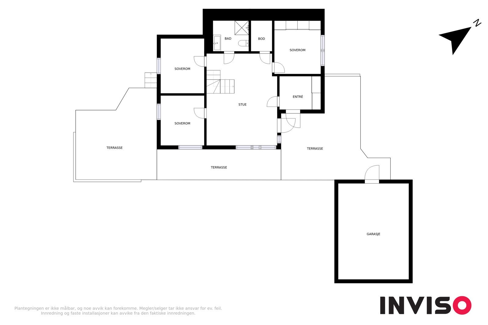 Plantegning underetasje Galleribilde