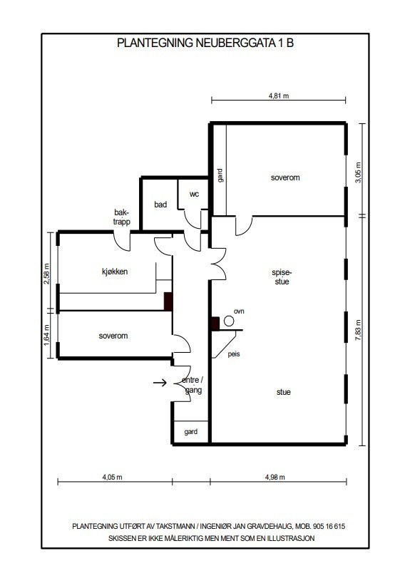 Plantegning. Galleribilde