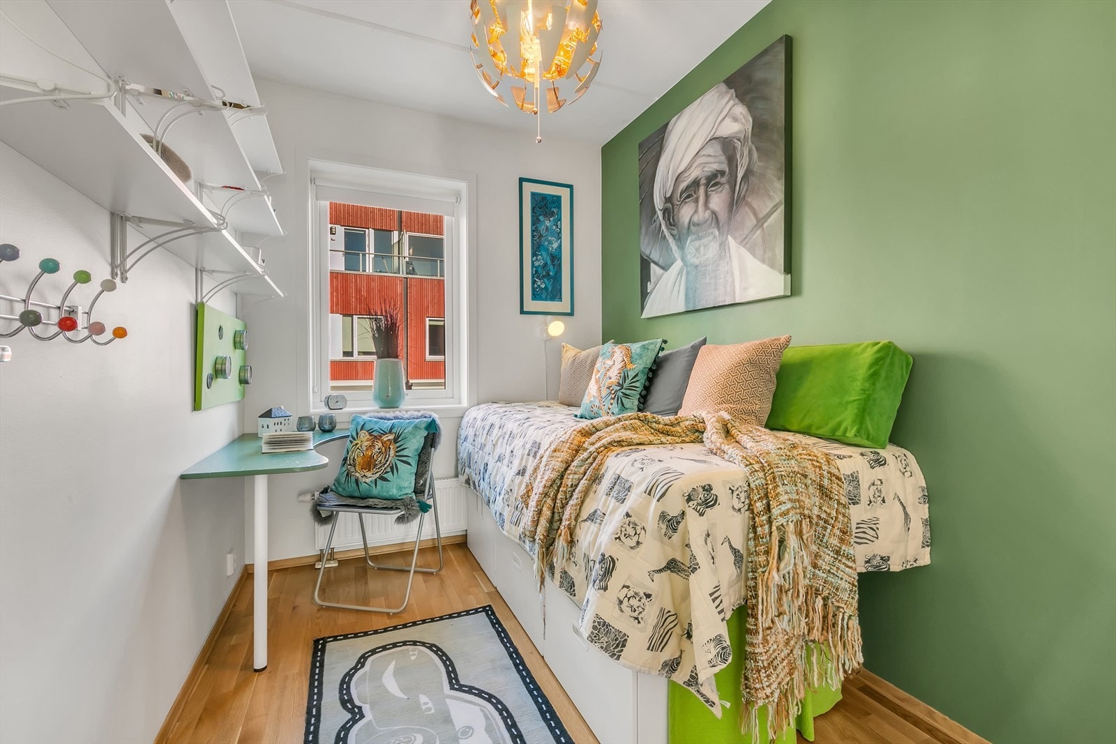 Soverom 3 med plass til seng og pult. Galleribilde