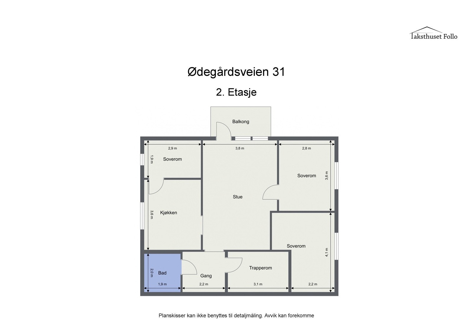 Plantegning 2.etasje. Galleribilde