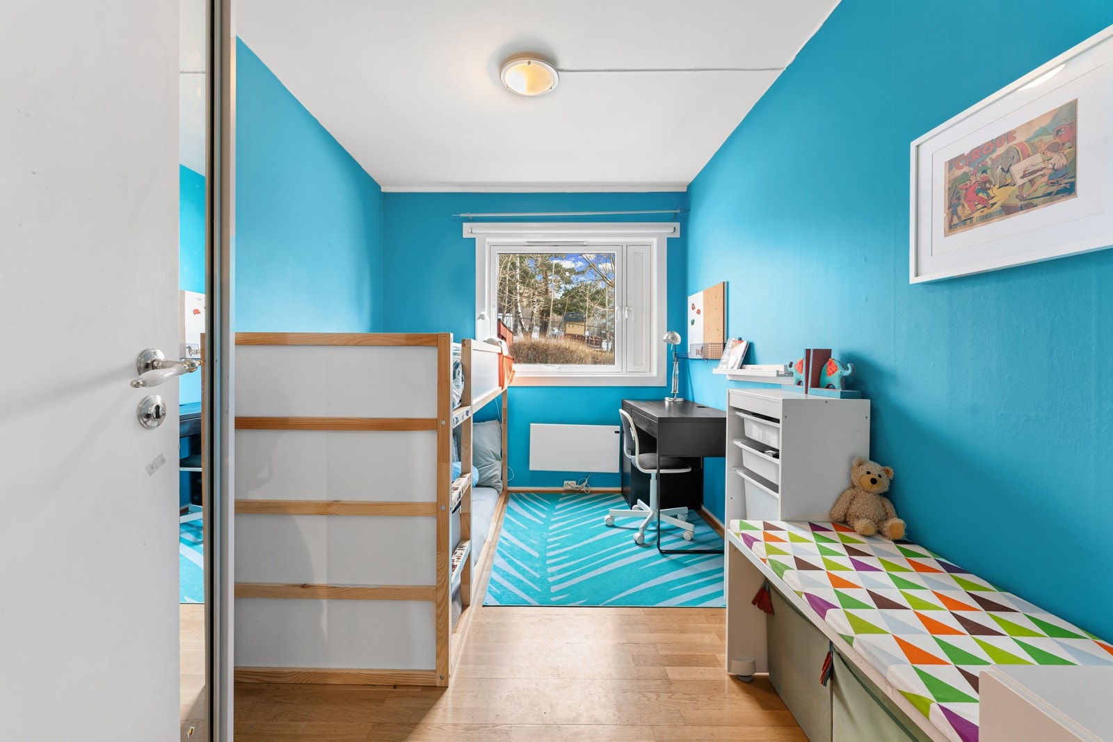 Dette soverommet egner seg også godt som barnerom. Galleribilde